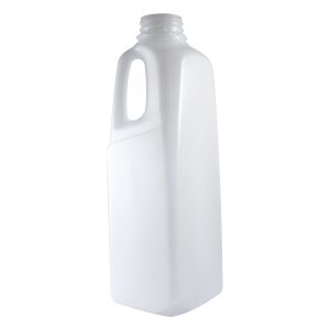 White 1 litre (1l) HDPE Jug Bottle Tall with 38mm DBJ Neck Finish